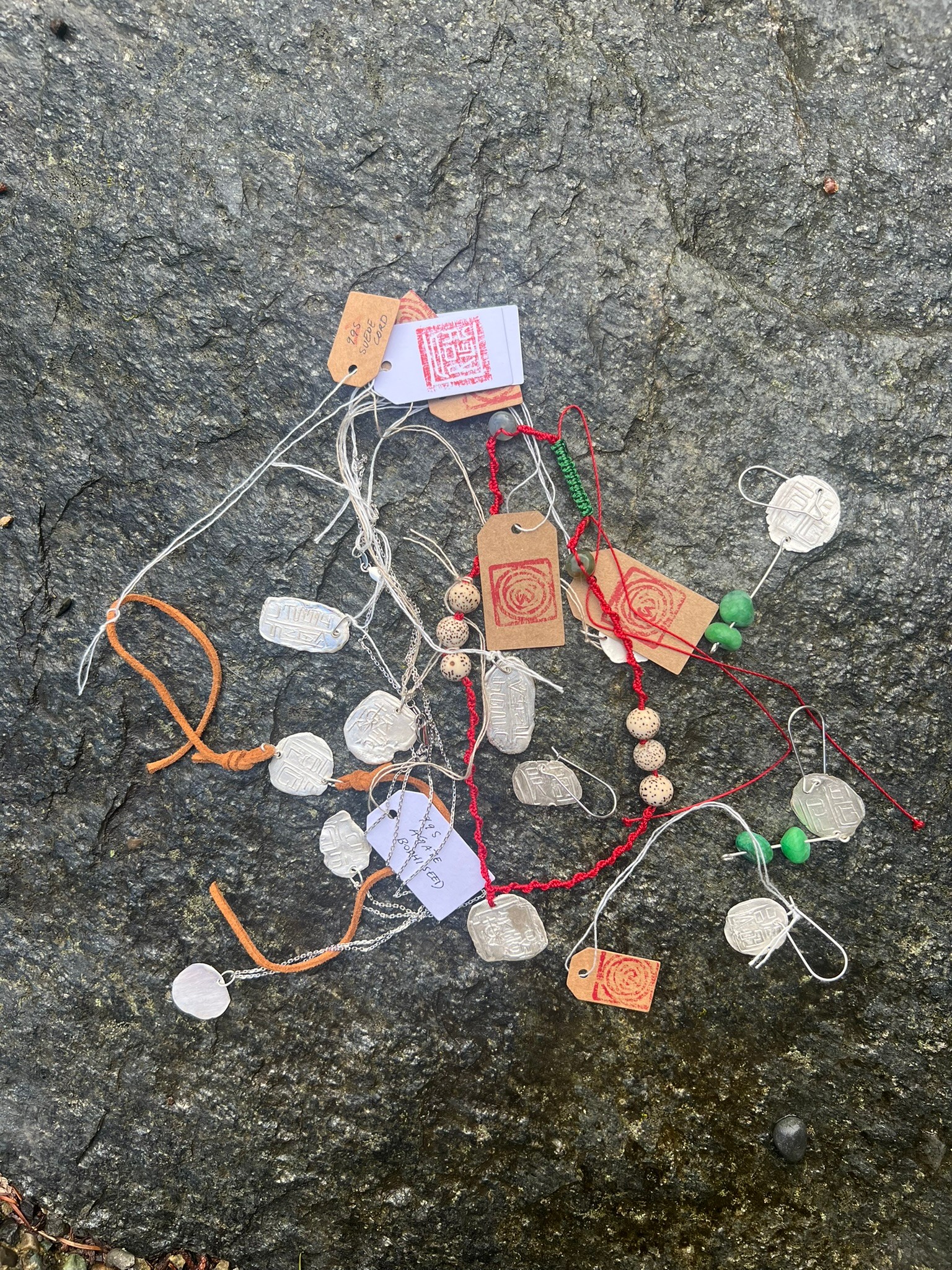 Painting of a fish in a pond