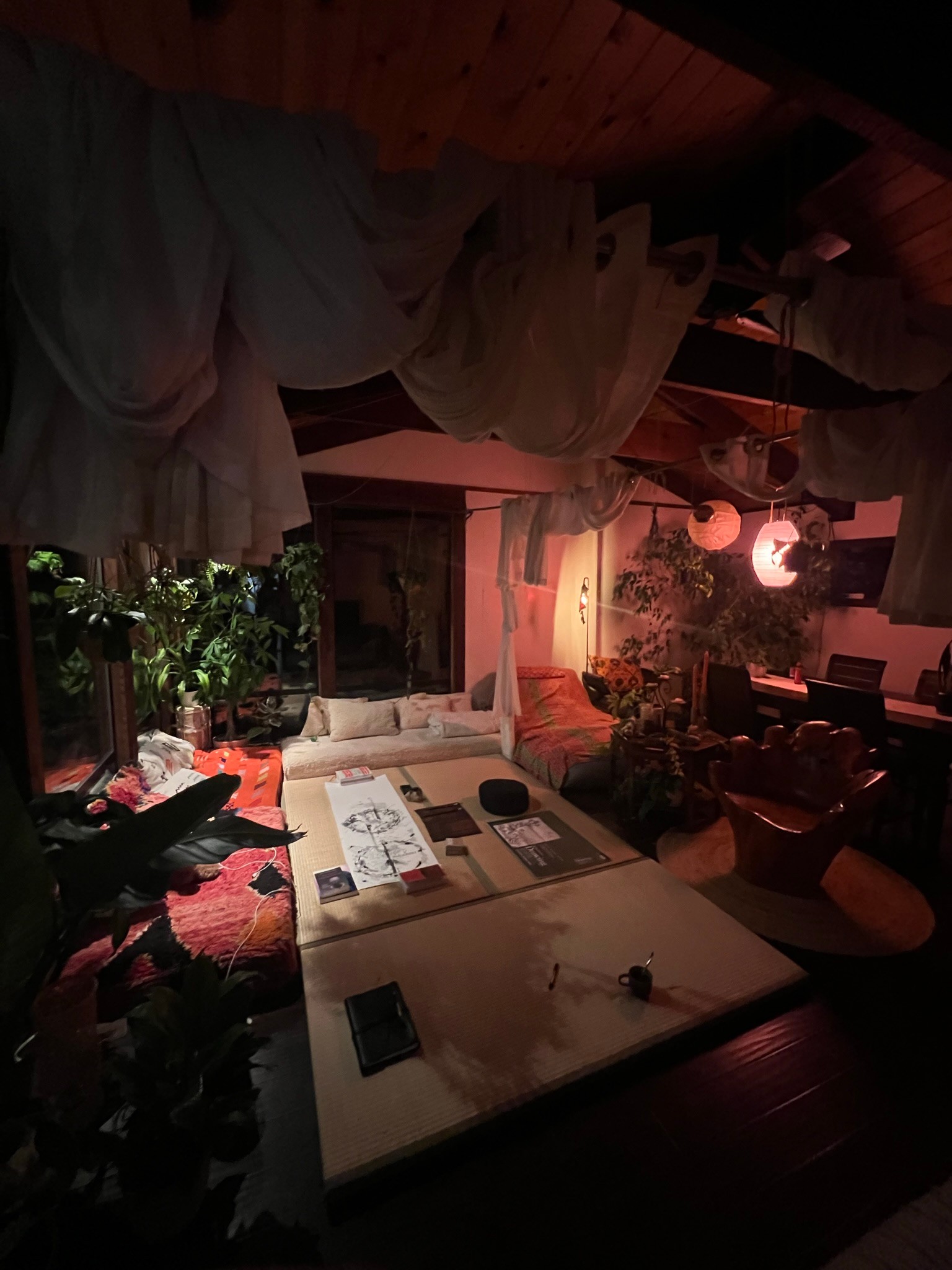 Illustration of small caterpillar amongst branches